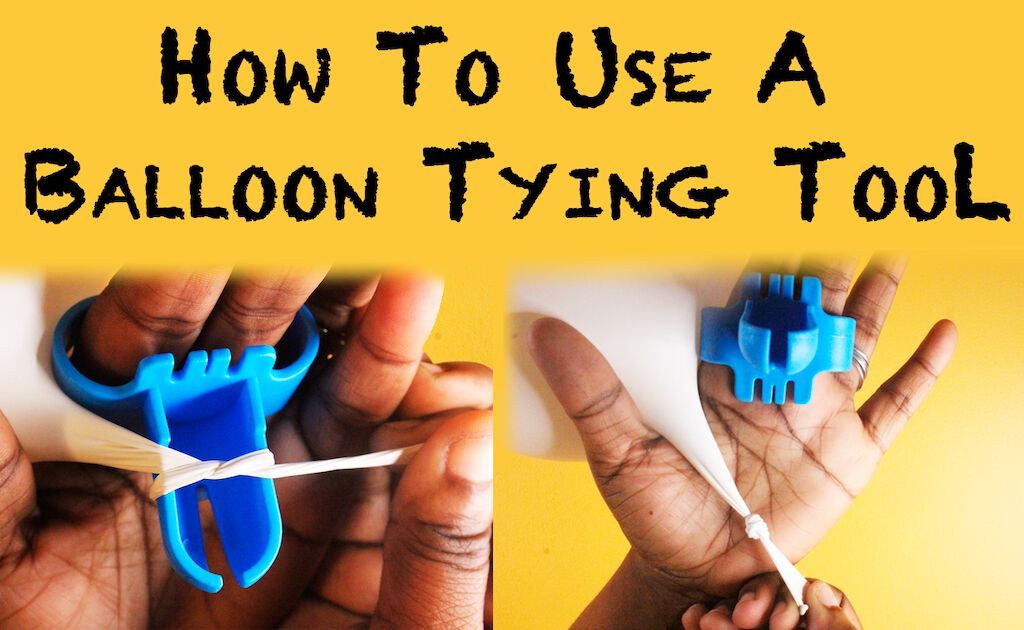 How to use balloon tying tool and clip with videos and pictures